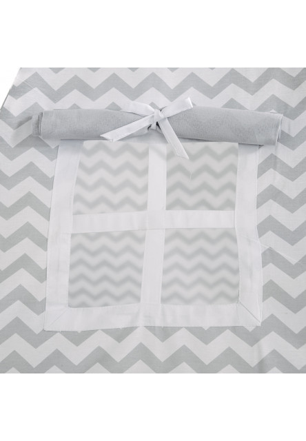Teepee stan set Cik Cak sivo-biely variant: standard