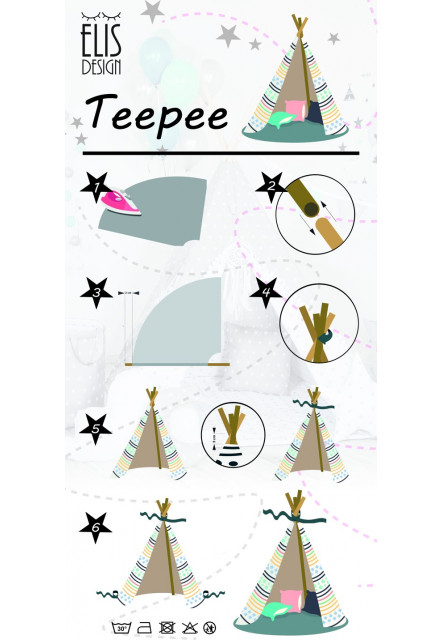 Teepee stan set Zajačia labka variant: standard