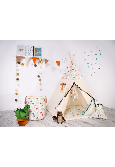 Teepee stan set Môj priateľ myšiak variant: luxury