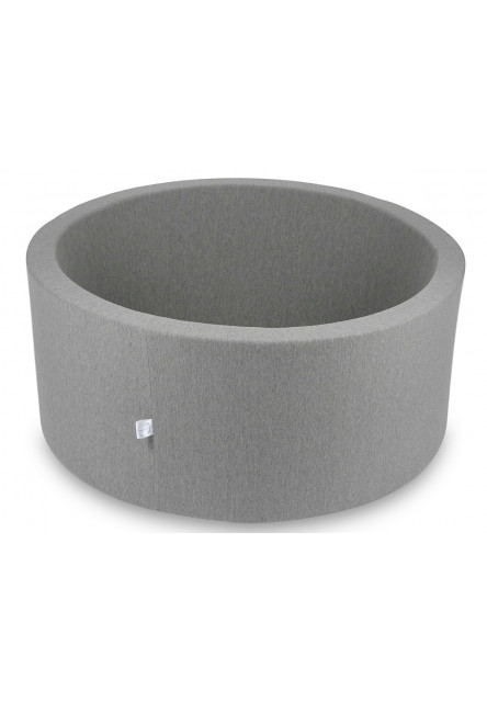 Detský suchý bazénik okrúhly 90x40 bez loptičiek - sivý Elis design