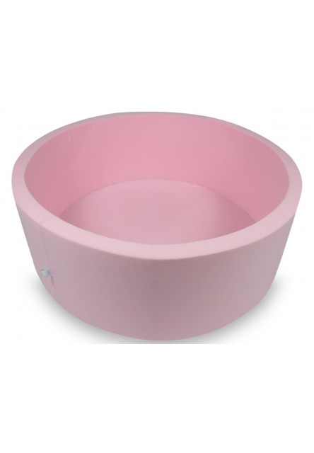 Detský suchý bazénik okrúhly 110x40 bez loptičiek - ružový Elis design