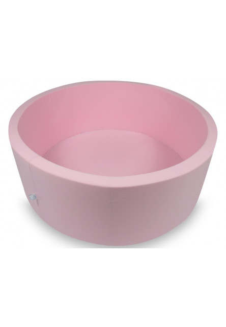 Detský suchý bazénik okrúhly 110x40 bez loptičiek - ružový Elis design