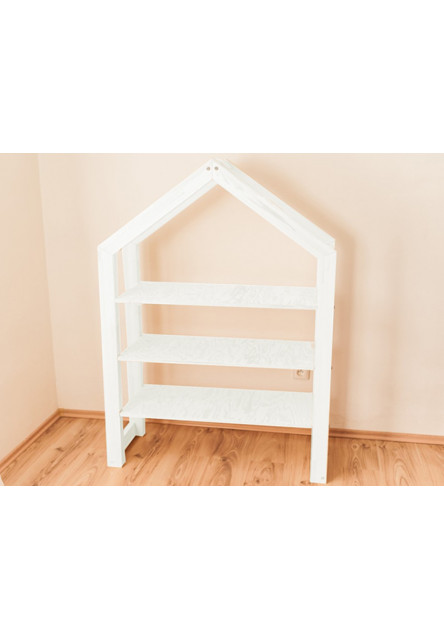 Knižnica domček Premium biela dostupné rozmery: 107 x 35 x 138 cm