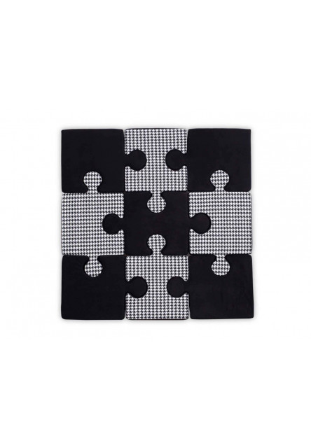 Deka na hranie puzzle variant: čierno-biela
