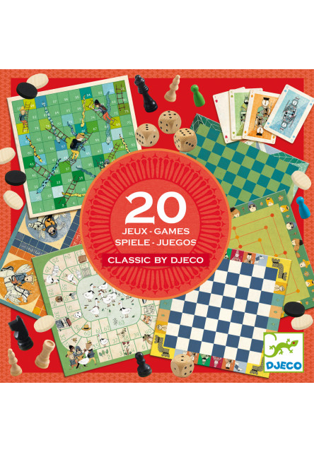 20 Classic by Djeco- zbierka 20 klasických hier