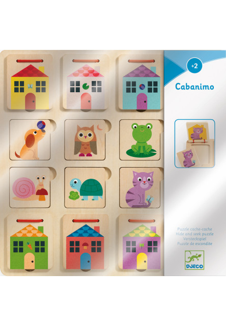 Cabanimo (drevené priraďovacie puzzle) DJECO
