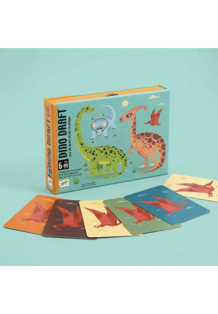 Dino Draft: kartová hra, strategická, na princípe „podaj ďalej“