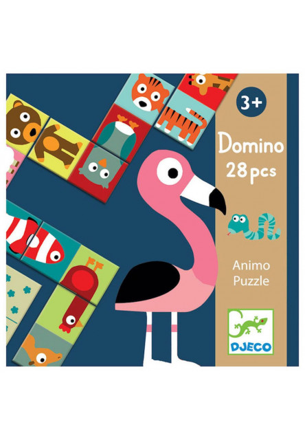 Domino puzzle: Zvieratká DJECO
