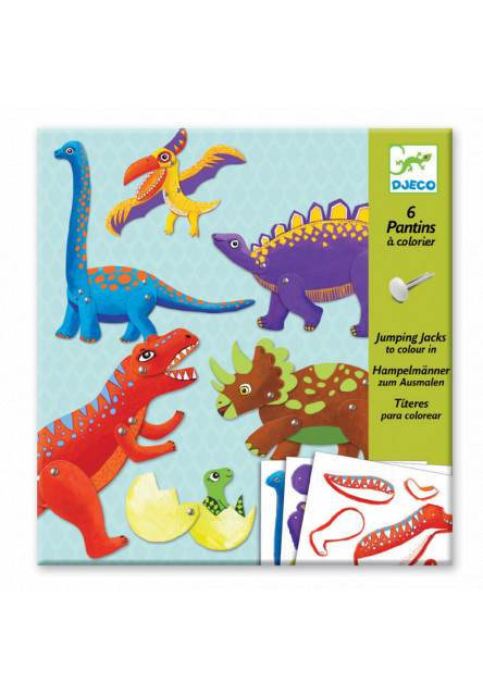 Papierové postavičky - Dinosaury DJECO