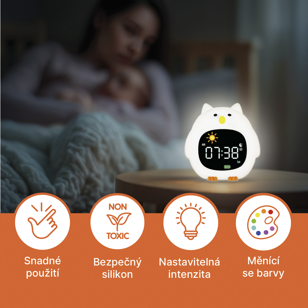 Zopa Silik nov Detsk Bud k S No n m Svetlom A Hudbou Dog